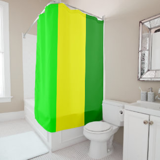 Shower Curtain Green Yellow Douchegordijn