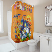 Shower Curtain Halloween Douchegordijn (In situ)
