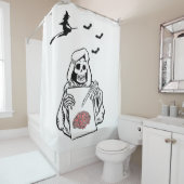 Shower Curtain Halloween Douchegordijn (In situ)