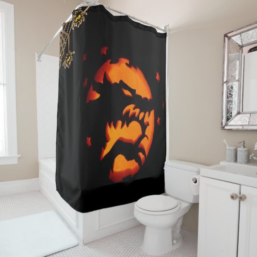 Shower Curtain Halloween Douchegordijn (In situ)