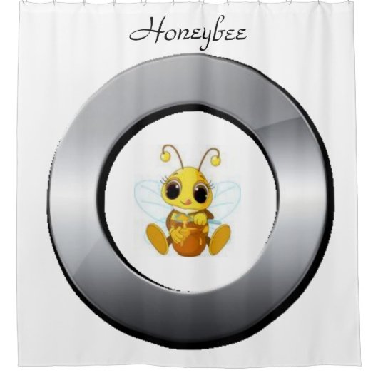 Shower Curtain Honeybee Douchegordijn (Voorkant)