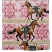Shower Curtain Horses Douchegordijn (Voorkant)