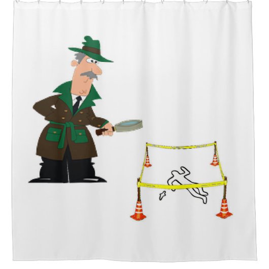 Shower Curtain Investiger Douchegordijn (Voorkant)