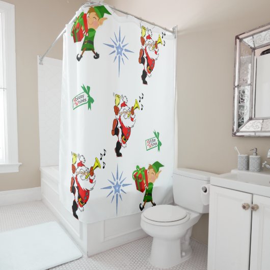 Shower Curtain Kerstmis Douchegordijn (In situ)