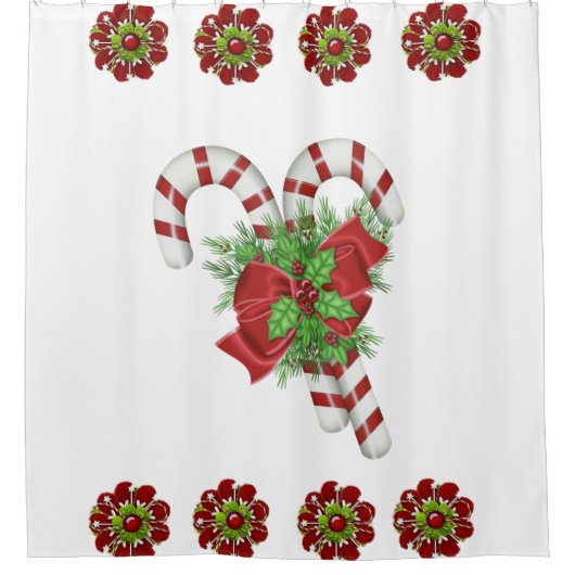 Shower Curtain Kerstmis Douchegordijn (Voorkant)