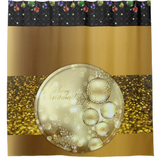 Shower Curtain Kerstmis Douchegordijn (Voorkant)