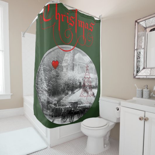 Shower Curtain Kerstmis Douchegordijn (In situ)