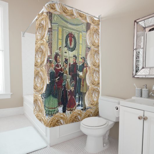 Shower Curtain Kerstmis Douchegordijn (In situ)
