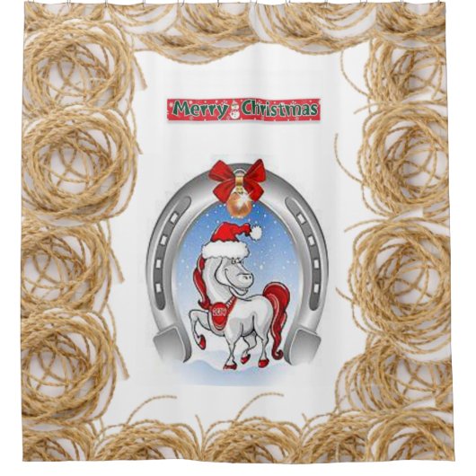 Shower Curtain Kerstmis Douchegordijn (Voorkant)