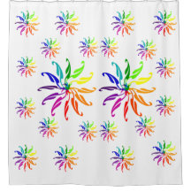 Shower Curtain - Kleurwielbladeren