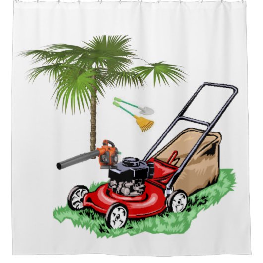 Shower Curtain Landscaper Douchegordijn (Voorkant)