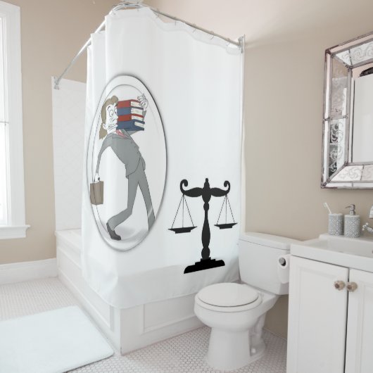 Shower Curtain Lawyer Douchegordijn (In situ)