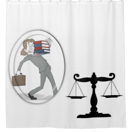 Shower Curtain Lawyer Douchegordijn (Voorkant)