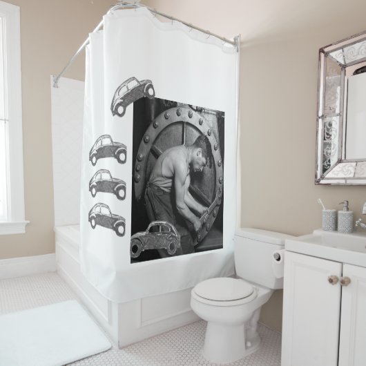 Shower Curtain Mechanic Douchegordijn (In situ)