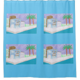 Shower Curtain met Caraïbisch design Douchegordijn