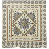 Shower Curtain met gecompliceerd medaillonontwerp Douchegordijn (Voorkant)