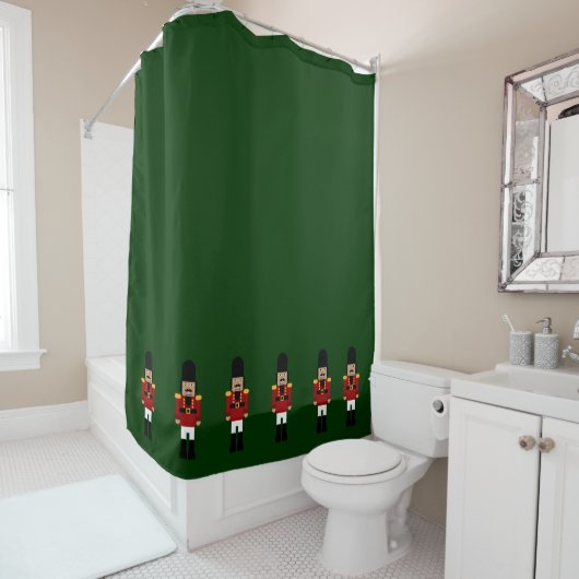 Shower Curtain met Nutcrackers Linde onderkant Douchegordijn (In situ)