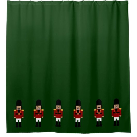 Shower Curtain met Nutcrackers Linde onderkant Douchegordijn (Voorkant)