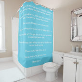 Shower Curtain met Shakespeare-offertes Douchegordijn (In situ)