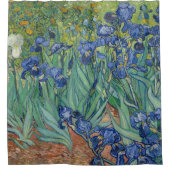 Shower Curtain met Van Gogh's Irises Douchegordijn (Voorkant)