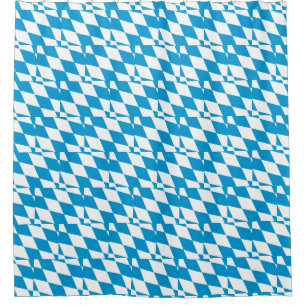 Shower Curtain met vlag van Beieren, Duitsland Douchegordijn