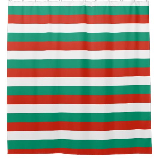 Shower Curtain met vlag van Bulgarije Douchegordijn (Voorkant)