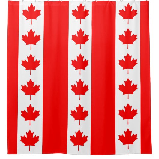 Shower Curtain met vlag van Canada Douchegordijn (Voorkant)