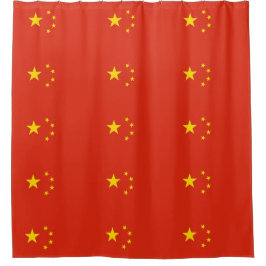 Shower Curtain met vlag van China Douchegordijn