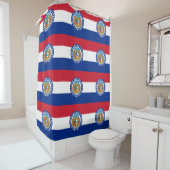 Shower Curtain met vlag van Missouri, VS Douchegordijn (In situ)