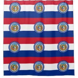 Shower Curtain met vlag van Missouri, VS Douchegordijn