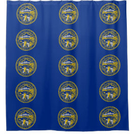 Shower Curtain met vlag van Nebraska, VS Douchegordijn