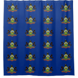 Shower Curtain met vlag van Pennsylvania, VS Douchegordijn