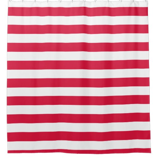 Shower Curtain met vlag van Polen Douchegordijn (Voorkant)