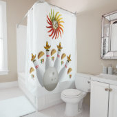 Shower Curtain Mexican Peppers Bowling Douchegordijn