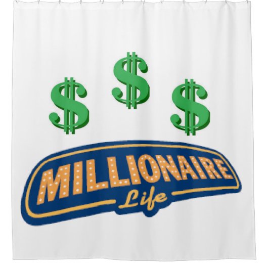 Shower Curtain Millionaire Douchegordijn (Voorkant)