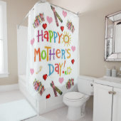 Shower Curtain Moederdag Douchegordijn (In situ)