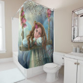Shower Curtain, mooie jonge fee vlinder Douchegordijn (In situ)