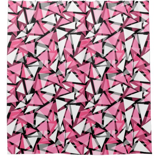 Shower Curtain naadloze geometrische driehoeken Douchegordijn (Voorkant)