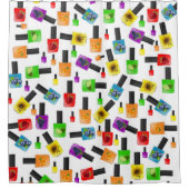 Shower Curtain Nail Poolse aardbei Douchegordijn (Voorkant)