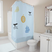 Shower Curtain - Nautisch thema Douchegordijn (In situ)
