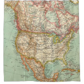 Shower Curtain Noord-Amerika Douchegordijn (Voorkant)