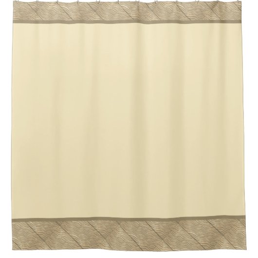 Shower Curtain Ocher gold, water ziet de grens Douchegordijn (Voorkant)