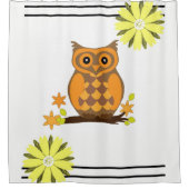 Shower Curtain Owl Douchegordijn (Voorkant)