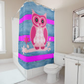 Shower Curtain Owl Douchegordijn (In situ)