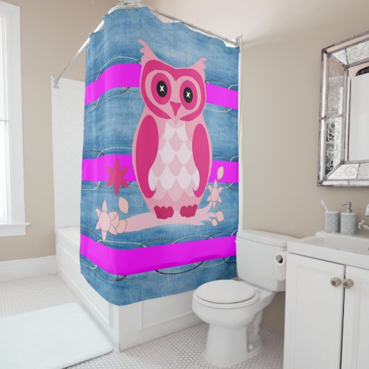 Shower Curtain Owl Douchegordijn (In situ)