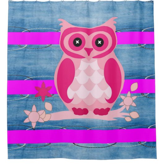 Shower Curtain Owl Douchegordijn (Voorkant)