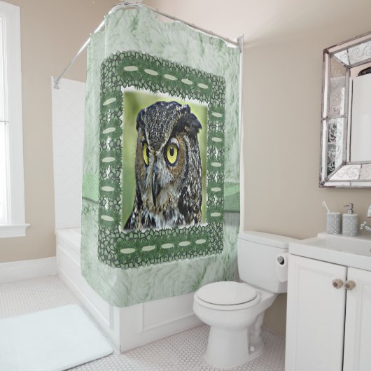 Shower Curtain Owl Douchegordijn (In situ)