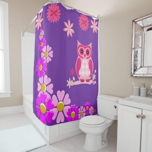 Shower Curtain Owl Douchegordijn (In situ)