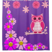 Shower Curtain Owl Douchegordijn (Voorkant)