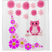 Shower Curtain Owl Douchegordijn (Voorkant)